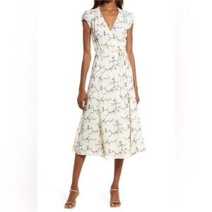 Reformation Carina Wrap Dress in Emmaline